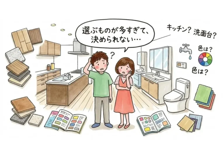 迷う夫婦